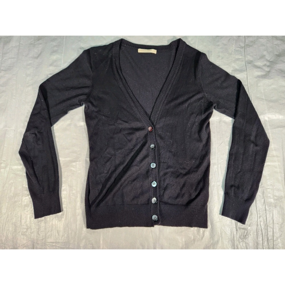 LOWRYS FARM Black Cardigan knit Sweater Medium Lepsim M Japan